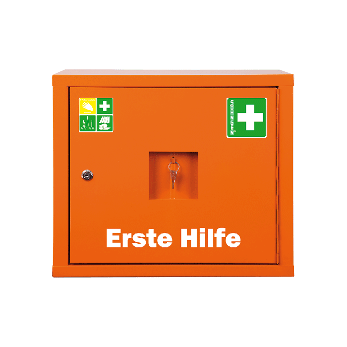 Botiquín JUNIORSAFE, norma, color naranja