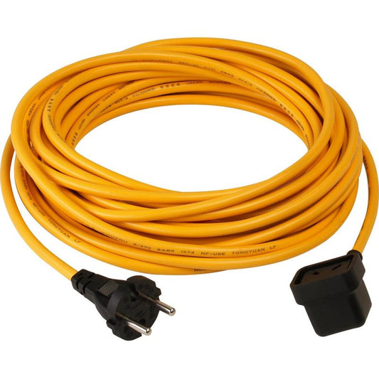 Cable de alimentación Numatic de 3 hilos, 10 m x 1,00 mm, NuCable, amarillo | Paquete (1 pieza)