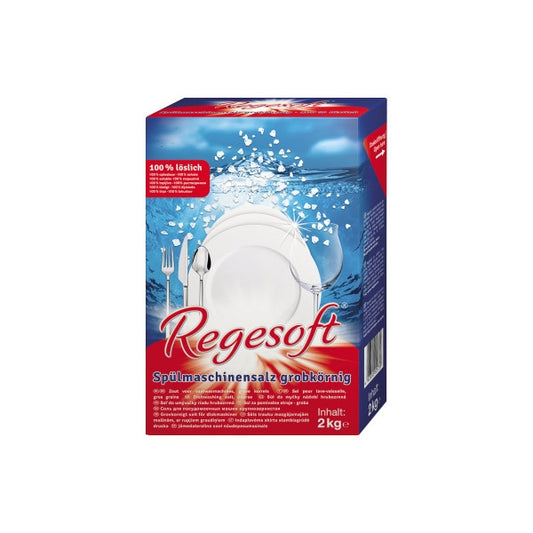 Regesoft oppvaskmaskin spesialsalt grovkorn | Eske (2 kg)