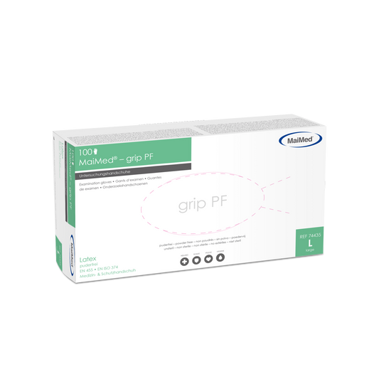 MaiMed-grip PF, guantes de exploración de látex no estériles y sin polvo