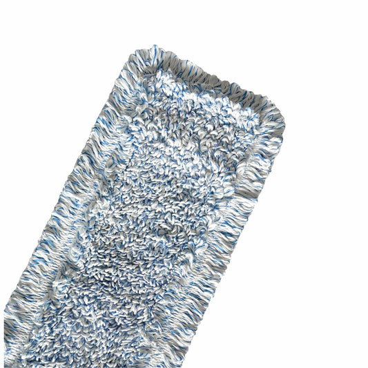 Der Arcora International GmbH Auslaufartikel: Arcora medical blue 50 cm nan Mopp-Kopf mit dicken, gedrehten weißen und blauen Fasern für optimale Reinigung in hygienischen und medizinischen Bereichen. Wird als 1 Packung im Karton geliefert.