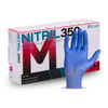 Guantes de nitrilo altruan nitril350, guantes desechables, azul - 100 piezas