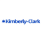 Kimberly-Clark Logo mit blauem Schriftzug und Sternsymbol links, auf weißem Hintergrund dargestellt