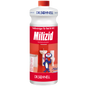 Die 750 ml Flasche Dr. Schnell MILIZID KALKREINIGER der DR.SCHNELL GmbH & Co. KGaA mit rot-weißem Etikett und Badmotiv ist ein kraftvoller Entkalker für die Reinigung von Bad und Toilette.