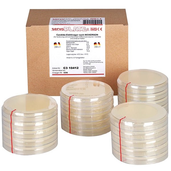 Medios de cultivo en servoplaca Mc Conkey Agar paquete de 4 x 5 piezas | Paquete (20 platos)