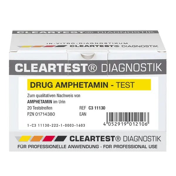 Cleartest Drug, Anfetamina, 1000ng/ml Paquete: 20 piezas | Paquete (20 pruebas)