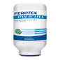 Un cartucho blanco de 3 kg con la etiqueta "PEROTEX OXY ACTIVE" de DR.SCHNELL GmbH & Co. KGaA es un detergente profesional para lavavajillas con oxígeno activo, certificación HACCP e instrucciones en alemán para máquinas comerciales.