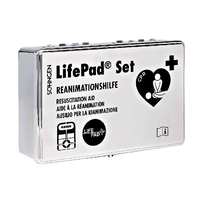 LifePad®-Box chrome inkl. Wandhalterung
