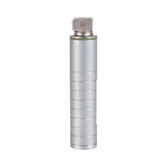 Cold-light laryngoscope handle for O. LED medium