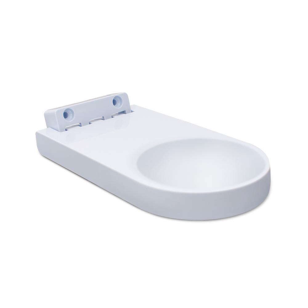 Dryppbrett for universaldispenser REF2040 av plast, hvit | Pakke (1 stk)