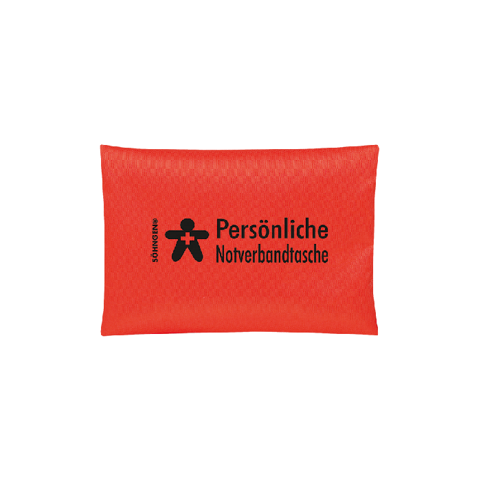 Botiquín de primeros auxilios personal, de color naranja