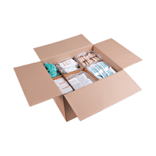 Kit de simulacro de primeros auxilios para servicios de emergencia. Caja colectora grande