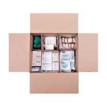 Kit de simulacro de primeros auxilios para servicios de emergencia. Caja colectora grande