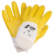 Guantes de nitrilo NITRAS, color natural / amarillo