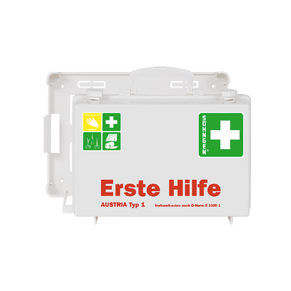 Erste Hilfe Koffer SN-CD weiß mit Füllung nach ÖNORM Z 1020 1