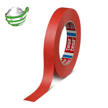 Cinta de enmascarar tesakrepp 4328 Premium, roja, 50 m x 9 mm