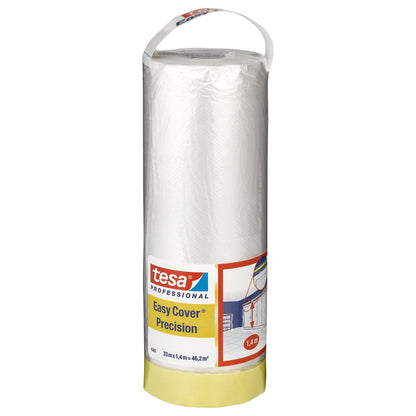 tesa Professional 4365 Easy Cover Precision PLUS HDPE Film, Transparent, 33 m x 1.4 m