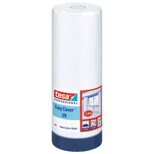 tesa Professional 4369 Easy Cover UV Gewebeband, blau 14 m x 1,4 m