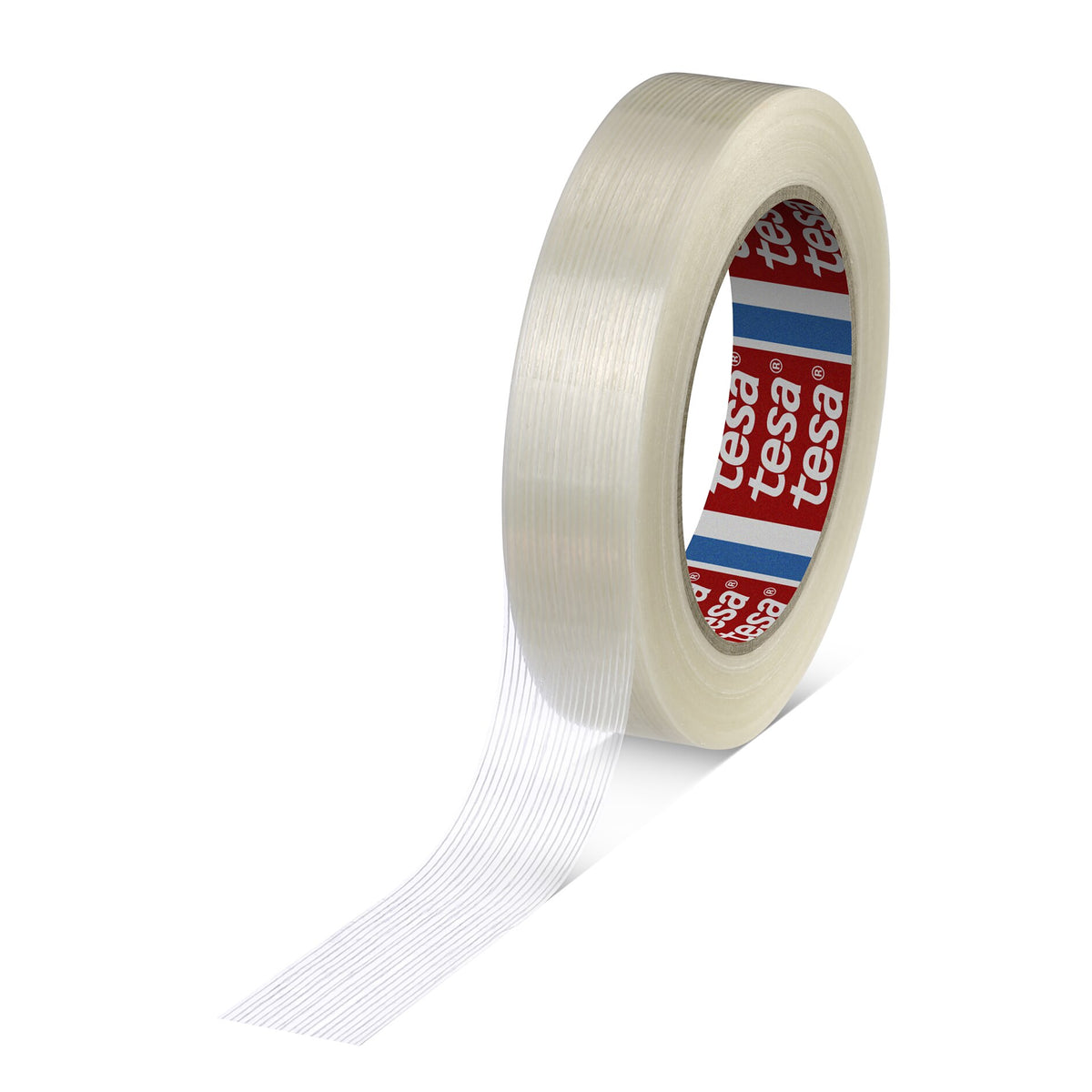 tesa 4590 Monofilament Adhesive Tape, White, 50 m x 25 mm