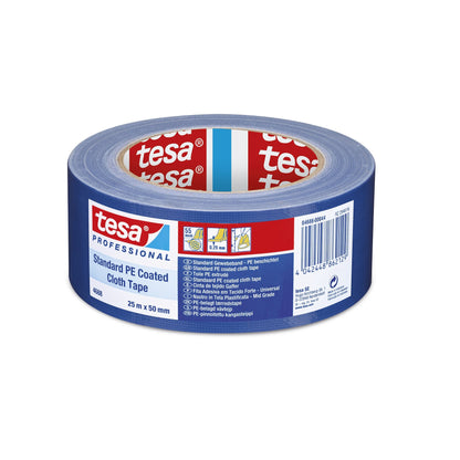 tesa Professional 4688 PE Repair Tape, Dark Blue, 25 m x 50 mm