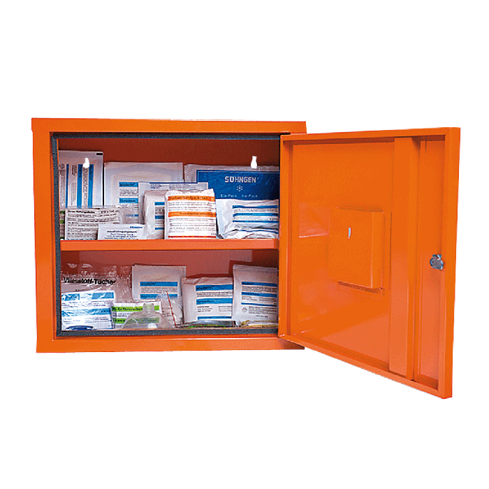 JUNIORSAFE Norm Plus First Aid Cabinet, Orange