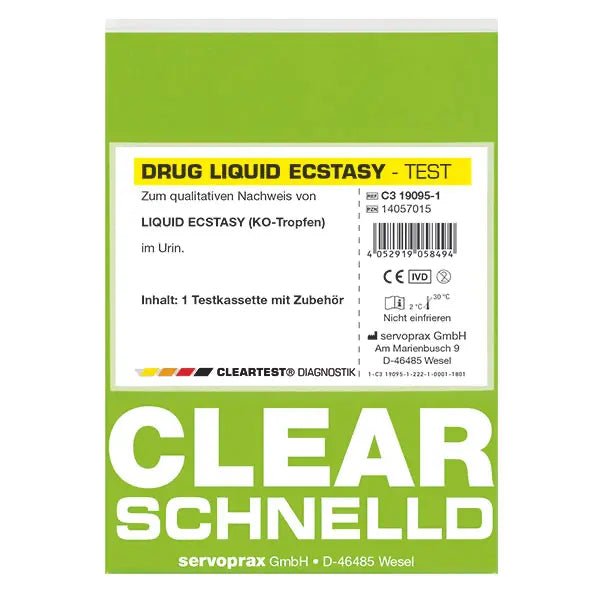 Test de drogas Cleartest, Pack Éxtasis Líquido: 5 pruebas | Pieza (5 pruebas)
