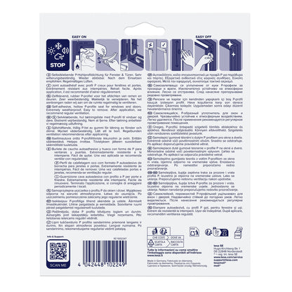 tesa INSULATION Rubber Sealing Tape L, white, 25 m x 9 mm