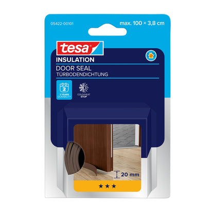 tesa INSULATION Door Seal, 1 m x 38 mm, brown