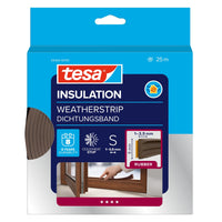 Cinta de sellado tesa INSULATION de goma S, marrón, 25 m x 9 mm