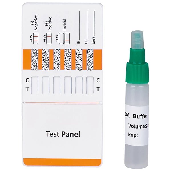 Prueba de toallita Cleartest Multi Drug combinación de 12 medicamentos, placa de prueba