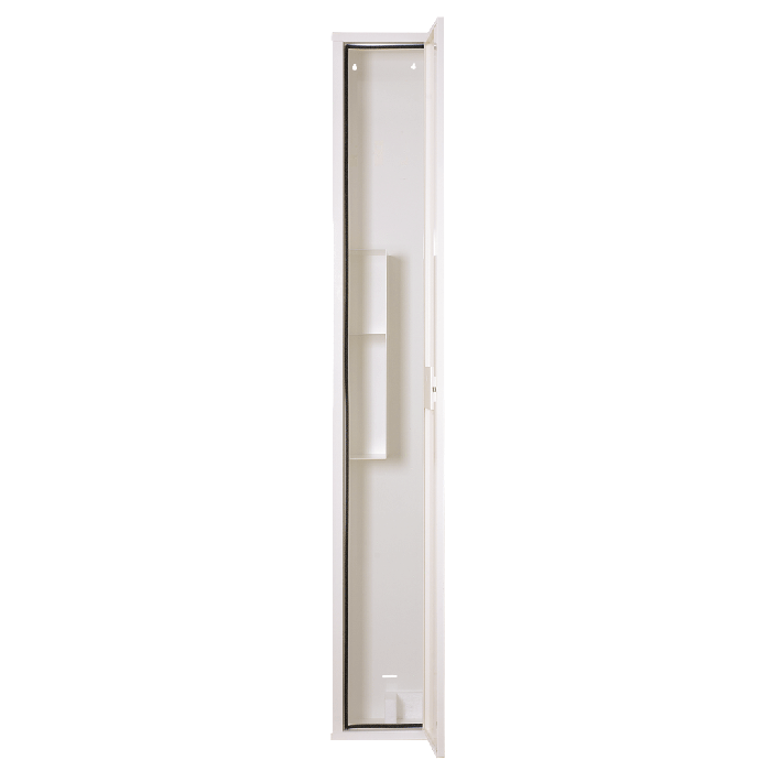 White, Empty Floor-Standing First Aid Cabinet