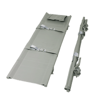 Stretcher No. 1, foldable, synthetic fiber fabric, 4 casters