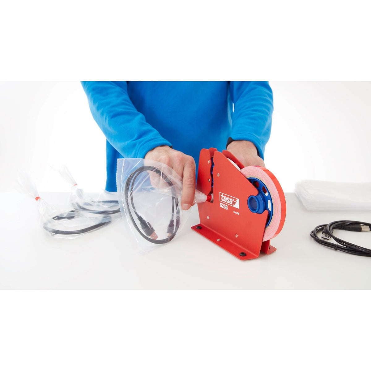 tesa 6256 Bag Sealer for Rolls Up to 12 mm Wide – Application