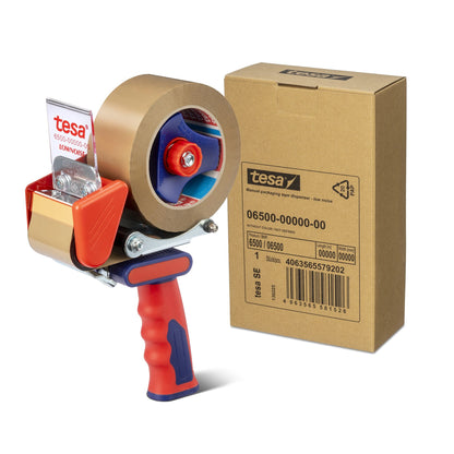 Dispensador manual de cinta adhesiva para embalaje tesa 6500, de funcionamiento silencioso, para rollos de 50 mm de ancho – Aplicaciones