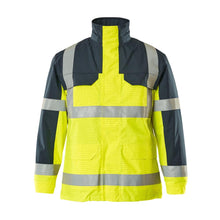 MASCOT® Lungern Parka Multisafe, amarillo de alta visibilidad/azul marino