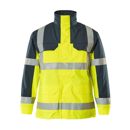 MASCOT® Lungern Parka Multisafe, amarillo de alta visibilidad/azul marino