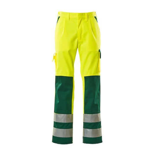 Pantalones MASCOT® Olinda, amarillo/verde de alta visibilidad