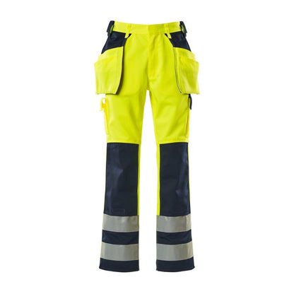 MASCOT® Almas craftsman trousers, hi-vis yellow/navy