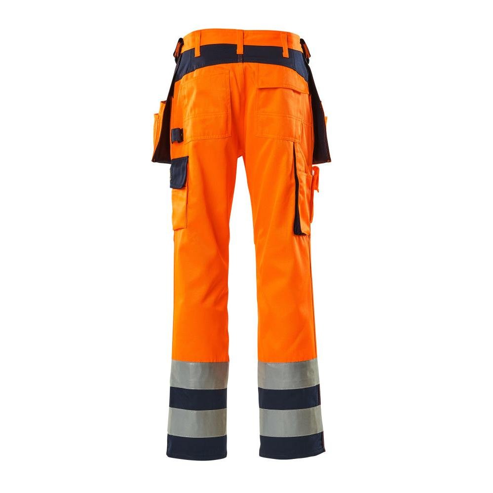 MASCOT® Almas craftsman trousers, hi-vis orange/navy