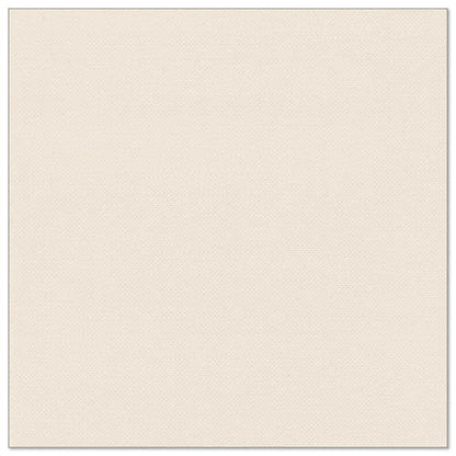 A square, cream-colored, subtly textured napkin, like the PAPSTAR 50 napkins "ROYAL Collection" 1/4-fold 40 x 40 cm champagne from PAPSTAR GmbH, is evenly lit and centered on a plain white background.