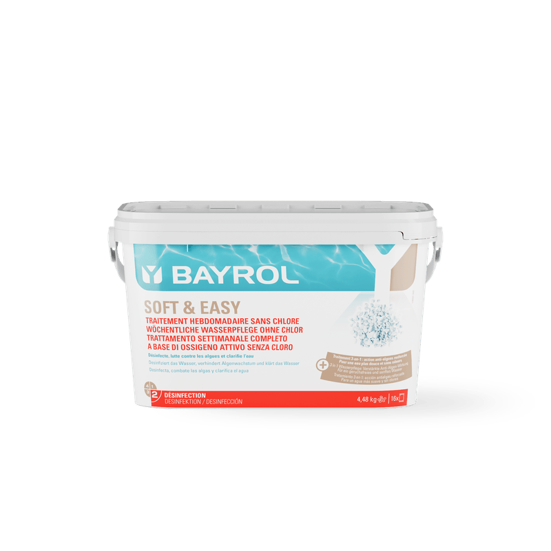 BAYROL Soft & Easy alternativa sin cloro para el cuidado del agua
