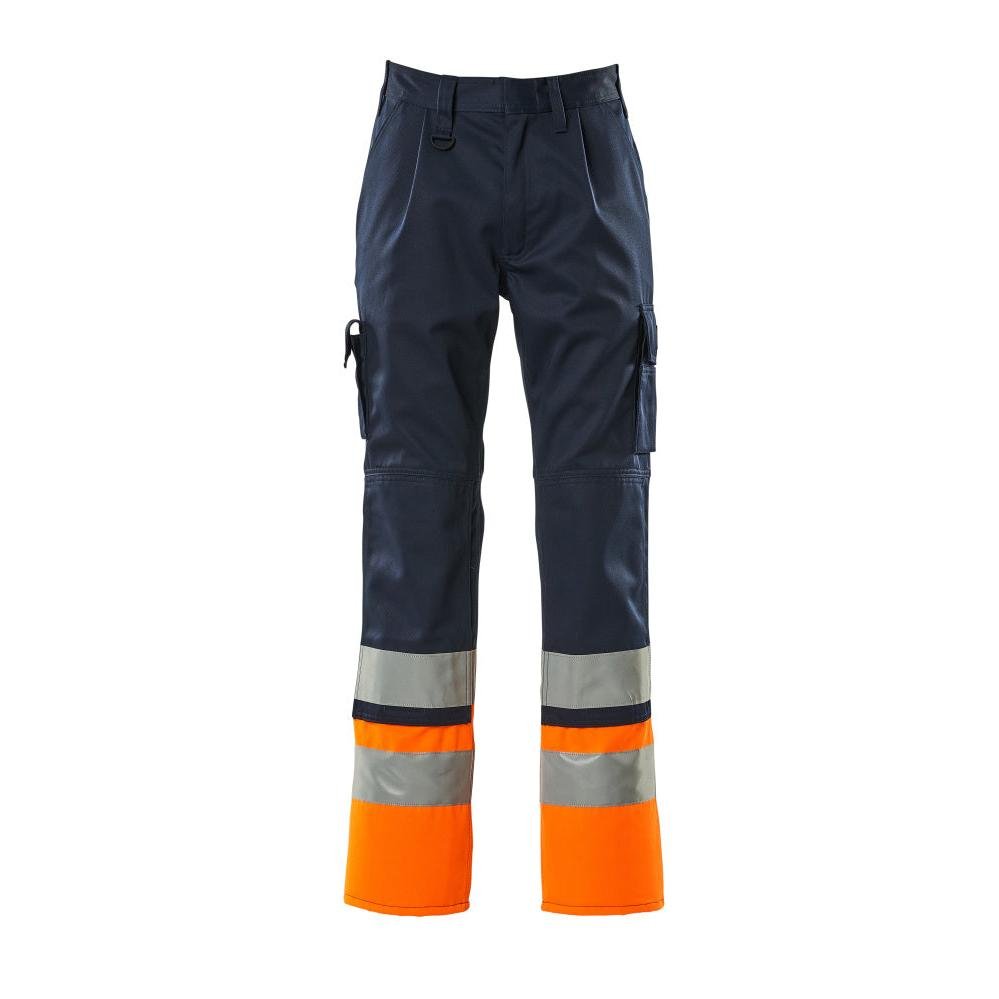 Pantalones MASCOT® Patos, azul marino/naranja de alta visibilidad