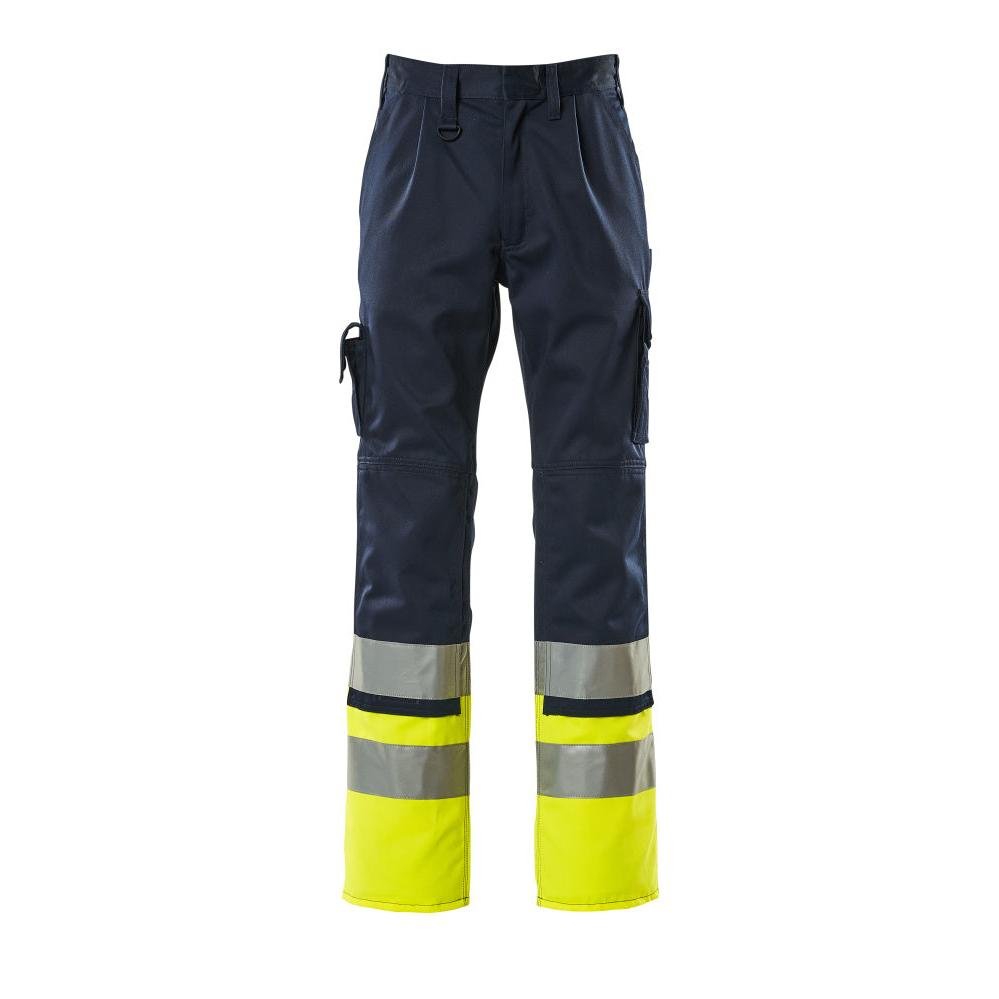 Pantalones MASCOT® Patos, azul marino/amarillo de alta visibilidad