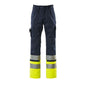Pantalones MASCOT® Patos, azul marino/amarillo de alta visibilidad