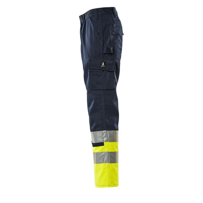Pantalones MASCOT® Patos, azul marino/amarillo de alta visibilidad