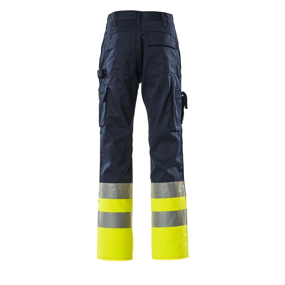 Pantalones MASCOT® Patos, azul marino/amarillo de alta visibilidad