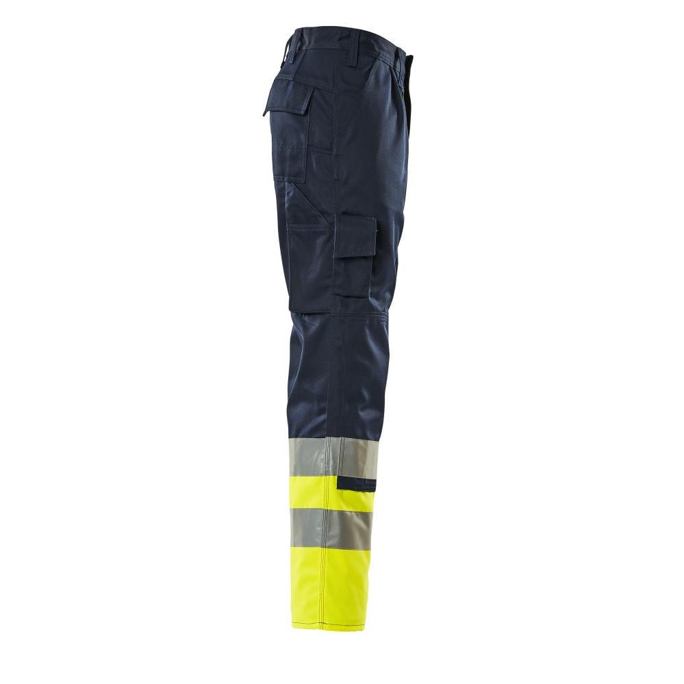 Pantalones MASCOT® Patos, azul marino/amarillo de alta visibilidad