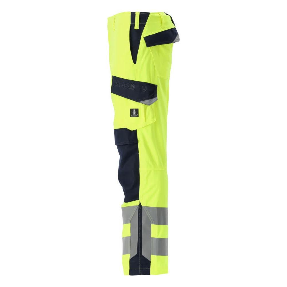 MASCOT® Arbon trousers Multisafe, hi-vis yellow/black-blue