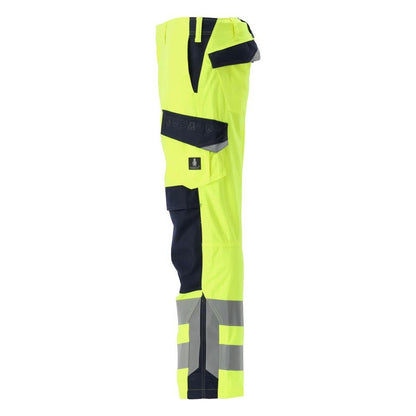 MASCOT® Arbon trousers Multisafe, hi-vis yellow/black-blue