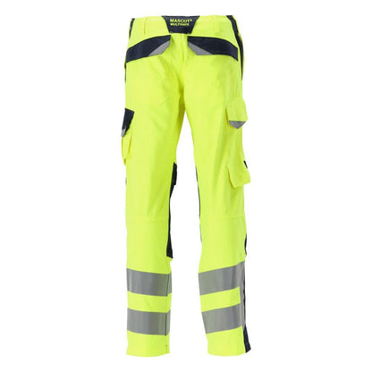 MASCOT® Arbon trousers Multisafe, hi-vis yellow/black-blue